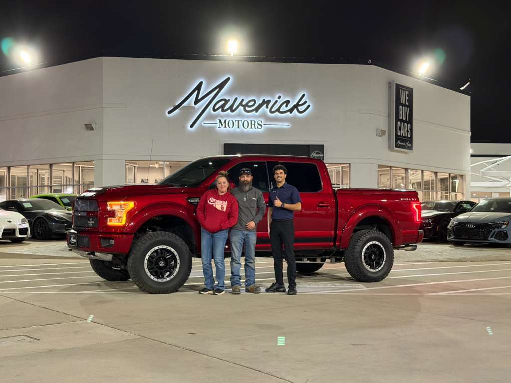 Happy customer with new truck
